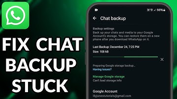 How To Fix WhatsApp Chat Backup Loading/Stuck While Uploading To Google Drive