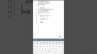 full diamond pattern in c|pattern program#shorts#programming#coding#viral#clanguage#pyramid#diamond