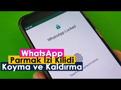 WhatsApp Parmak İzi Kilidi Koyma ve Kaldırma