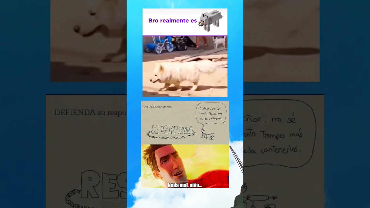 encontré al lobo de Minecraft