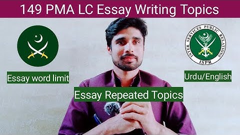 149 PMA LC essay writing before initial interview | PMA essay topics