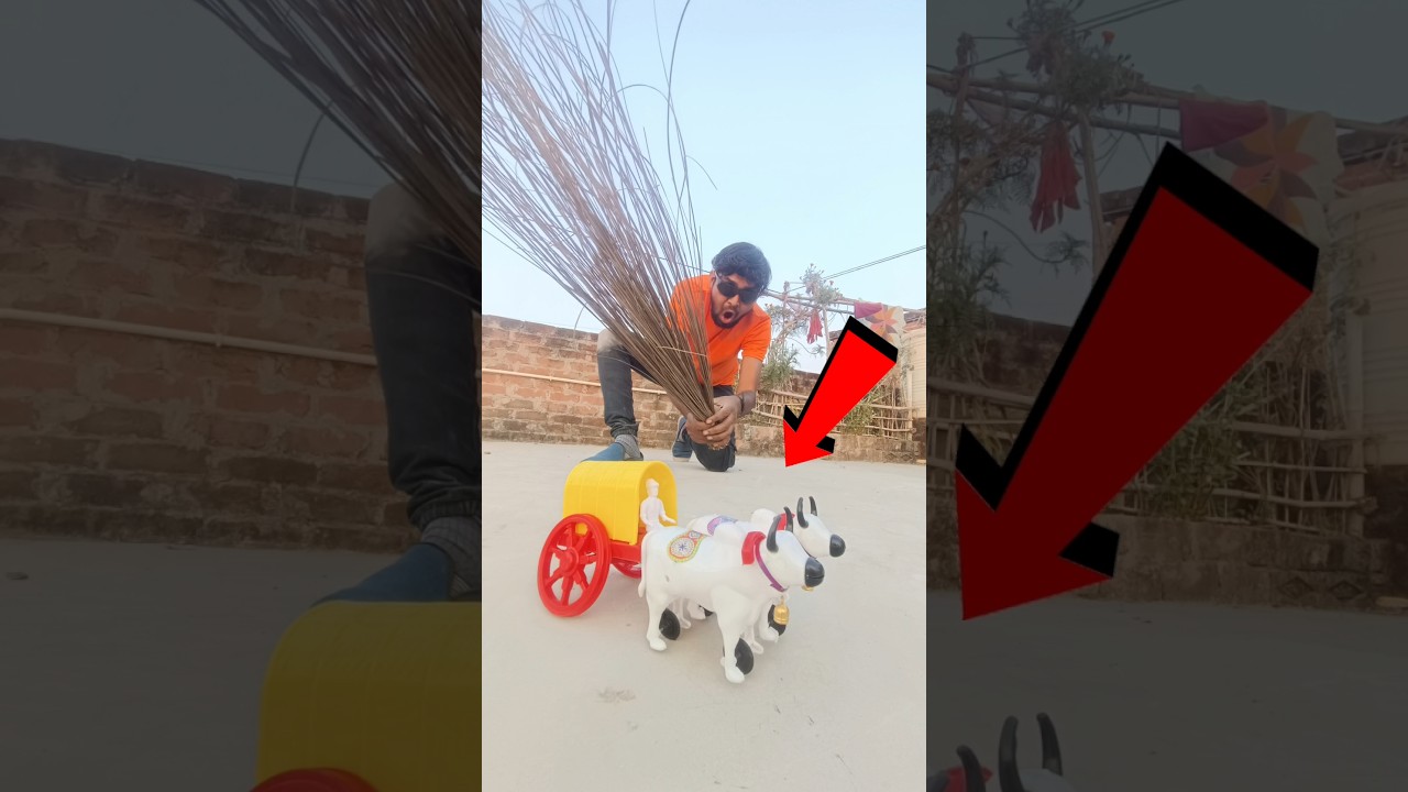 Rc khilauna cow cart crushing toy testing 
