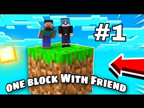 one block minecraft with friend - YouTube