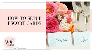 How to set up an Escort Card Table - Veil Events Wedding Planning Training Program