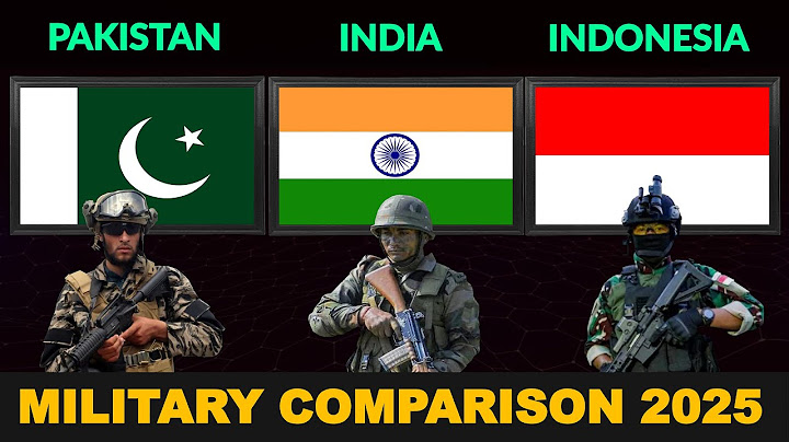 Pakistan vs India vs Indonesia Military Power Comparison 2025