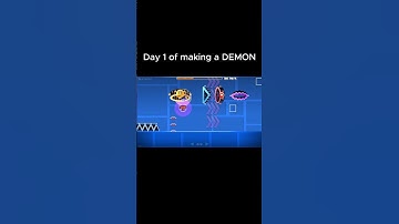Day 1 Of making A Demon #geometrydash #gdupdate #gd #shorts #gaming #gddemon #gmd