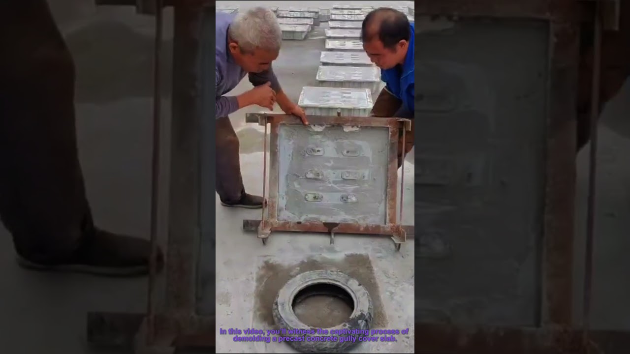 Concrete Gully Cover Slab Demolding | How Precast Products Are Made