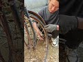 Don't spend money repairing the crooked bicycle rim! Easy adjustment of a zip tie, #5240e