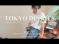 Living Alone in Tokyo | Productive Summer Week, Daily Life in Japan | Study & Workout