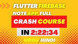 Flutter firebase crash course - Flutter firebase crud operations in hindi 2023