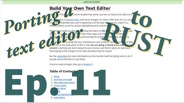 Porting a text editor to Rust - Relative Line Numbers and Config Files