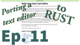 Porting a text editor to Rust - Relative Line Numbers and Config Files