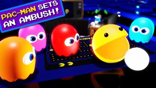 Pacman Sets an Ambush - #pacman #animation #pacman3d #blender #gameanimation