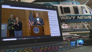 Northam says Virginia’s peak in COVID-19 cases may have been Friday, phase 1 of reopening could happ