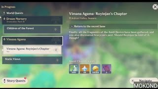 Genshin Impact 3.0 - Vimana Agama, Royinjan's Chapter, Return to the Secret base