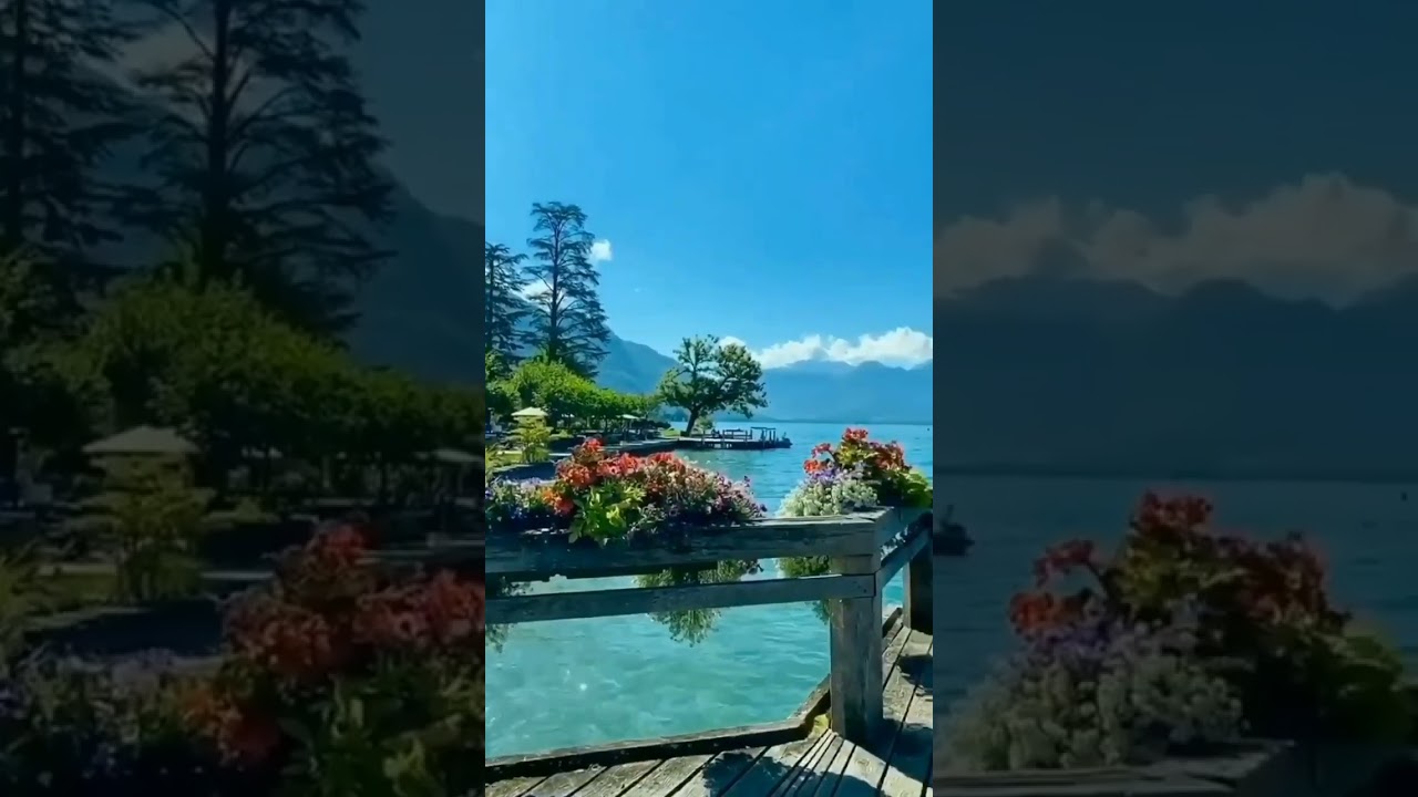 The Charming lake Annecy, France 🇫🇷💚Nature videos 🌐 