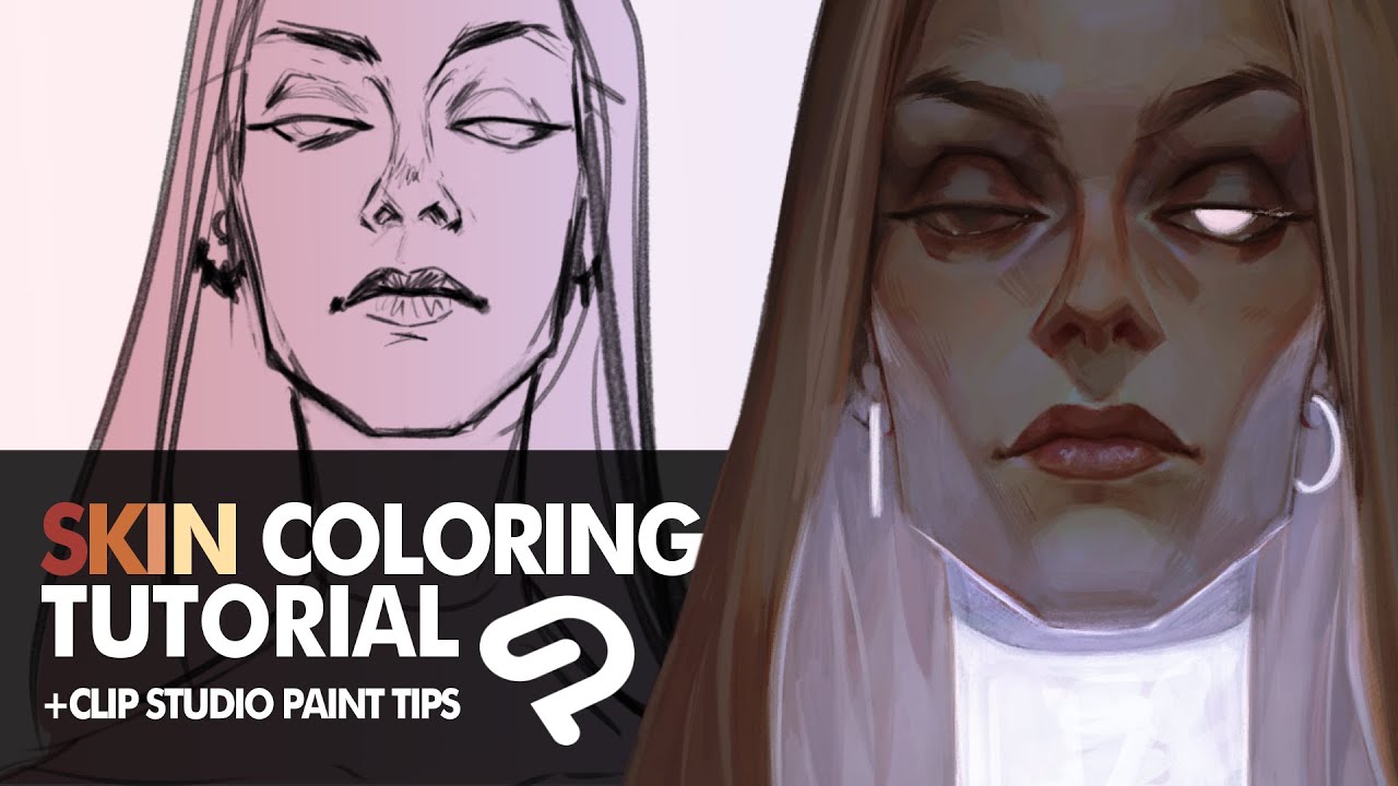 SKIN COLORING Tutorial (+ Clip Studio Paint tips) - YouTube