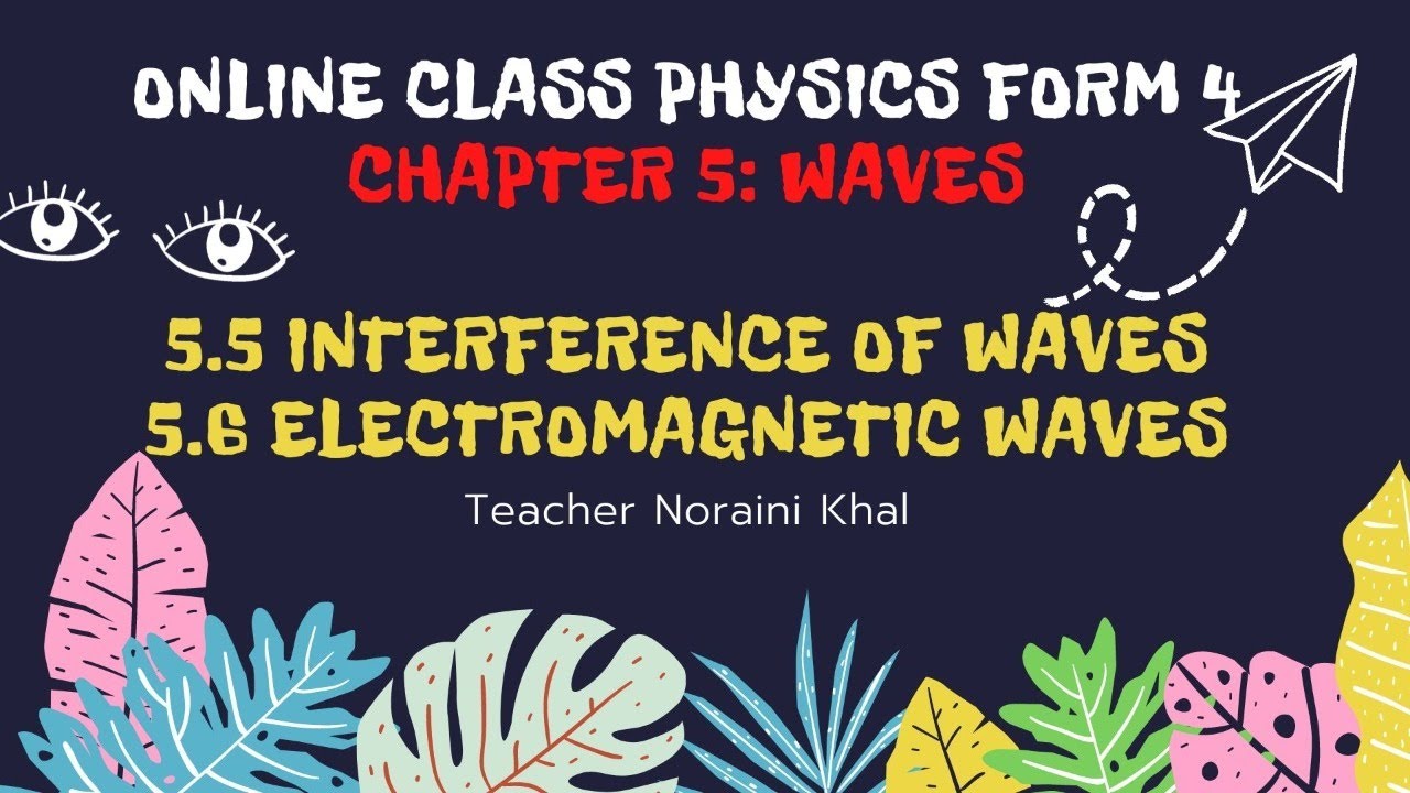 Chapter 5 :Waves (5.4 Interference and 5.5 Electromagnetic waves) - YouTube