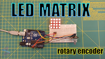 neopixel Matrix for Arduino Color display MAX7219 8x8 LED Matrix rotary encoder