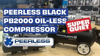 Peerless Black PB2000 Oil-less air compressor - Super quiet operation with plenty of power!
