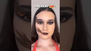FIRE FAIRY MAKEUP❤️‍🔥🔥🧚🏻‍♂️ #makeup #makeuplook #makeupshorts #makeuptransition