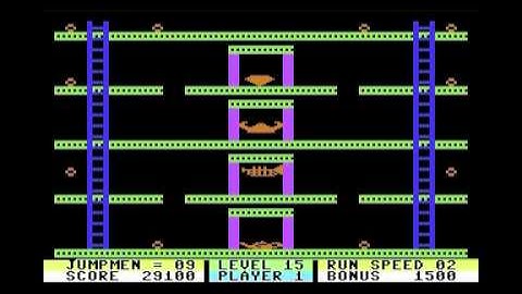 Commodore 64 C64 JUMPMAN Vintage gaming