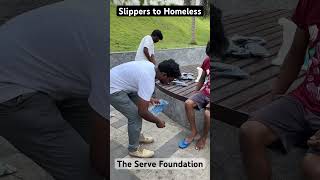 Slippers to Homeless #help #love #kindness #shorts
