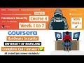 Master Hardware Security: Complete Week 1-7 Coursera Course & Quiz Answers 🔒