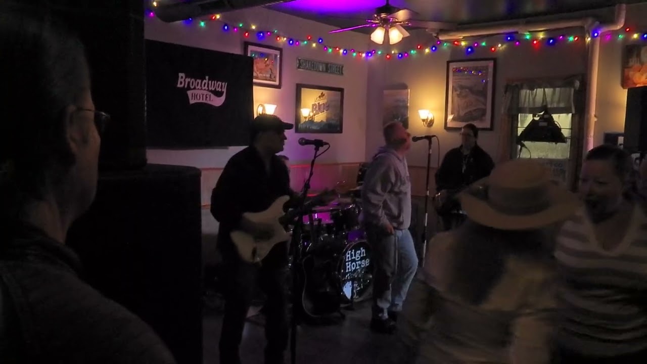 High Horse Rock Band Performing at the Broadway Hotel 1-3-2026 Chuck DeRose Kills Lead on "Time"