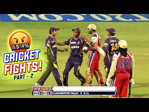 Top 10 high voltage fights in cricket 😱 - YouTube