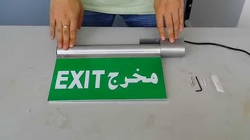 LE296 -LED Exit Sign Video Instruction