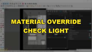 Check lighting with V-Ray Material Override