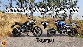 Triumph Scrambler 400X VS Speed 400 | Which one is for you?