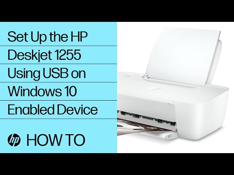 Setting Up the HP Deskjet 1255 Printer Series Using USB in Windows 10 | HP Smart | HP