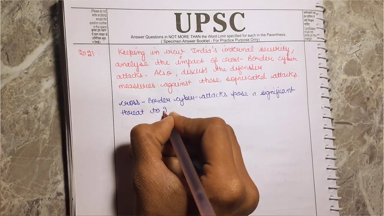 Ques- 90 | Cross-Border Cyber Attacks: Challenges & Measures| GS Paper 3 (Internal Security,