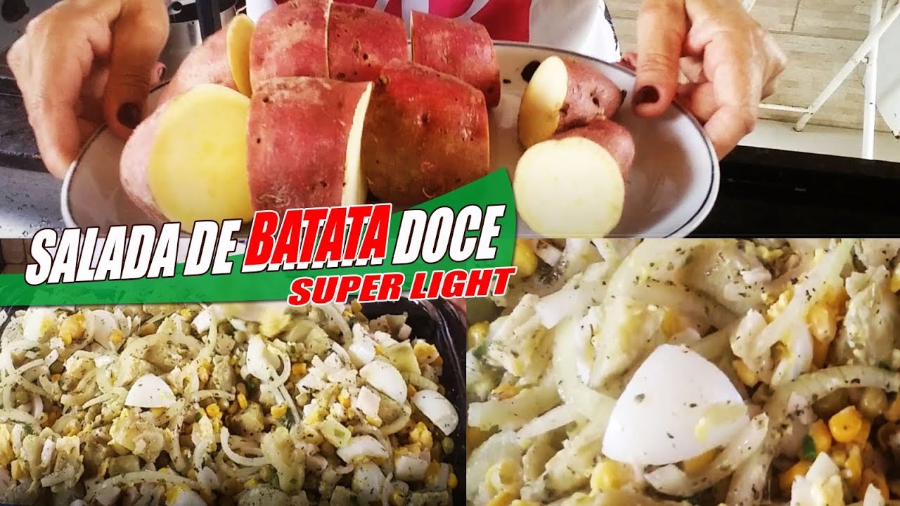 SALADA DE BATATA DOCE COM OVO E CEBOLA   RECEITAS DA ROSA