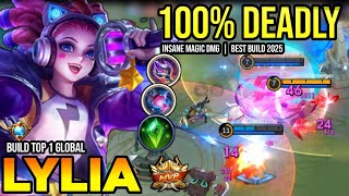 LYLIA BEST BUILD 2025 | BUILD TOP 1 GLOBAL LYLIA GAMEPLAY | MOBILE LEGENDS✓