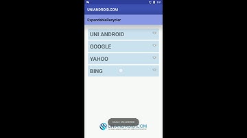 Android | Expandable RecyclerView
