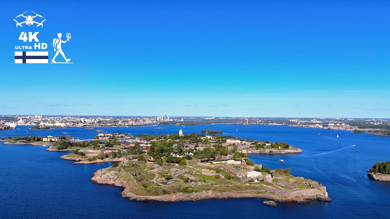 Suomenlinna Tour in 4K: Walking the Island Fortress + Aerial Views