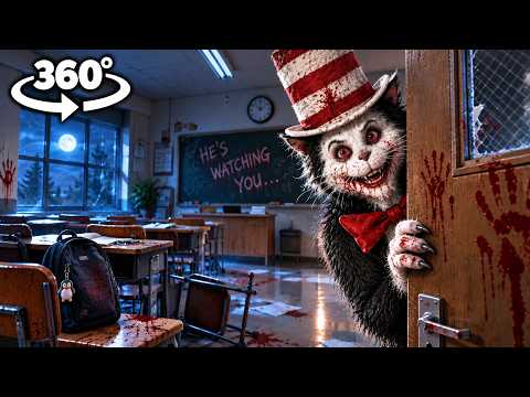 The Cat in the Hat Is Coming for Me at School! | 360° VR Horror 4K