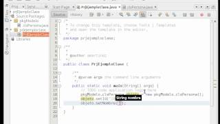 Creación de una clase java utilizando Netbeans