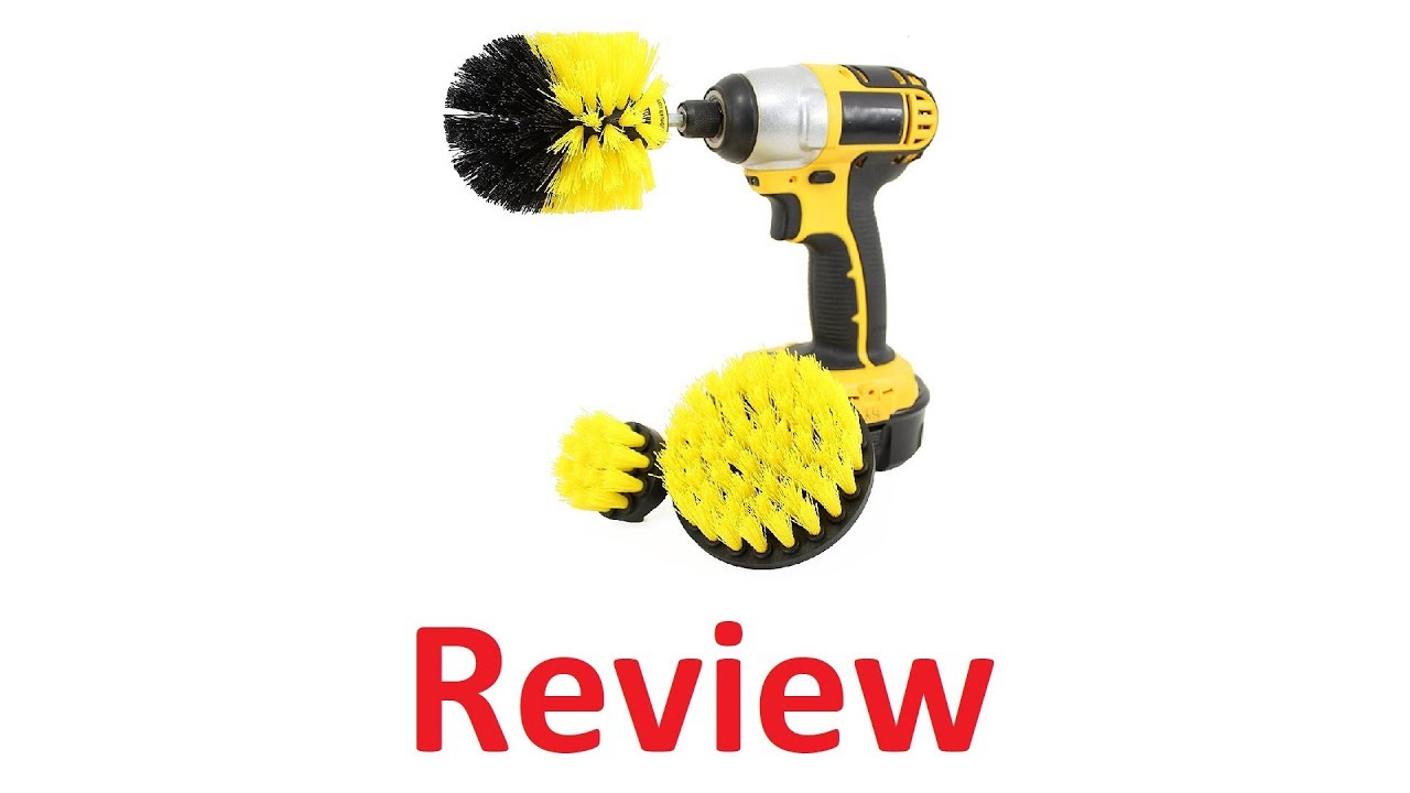 Drill Brush Yellow Bathroom Grime Remover Review YouTube