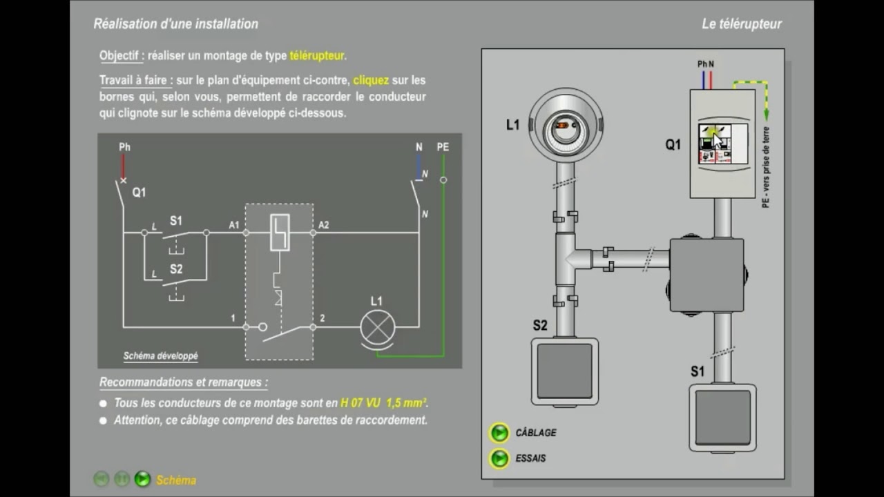 Schema De Cablage Telerupteur Legrand ~ schéma câblage et branchement