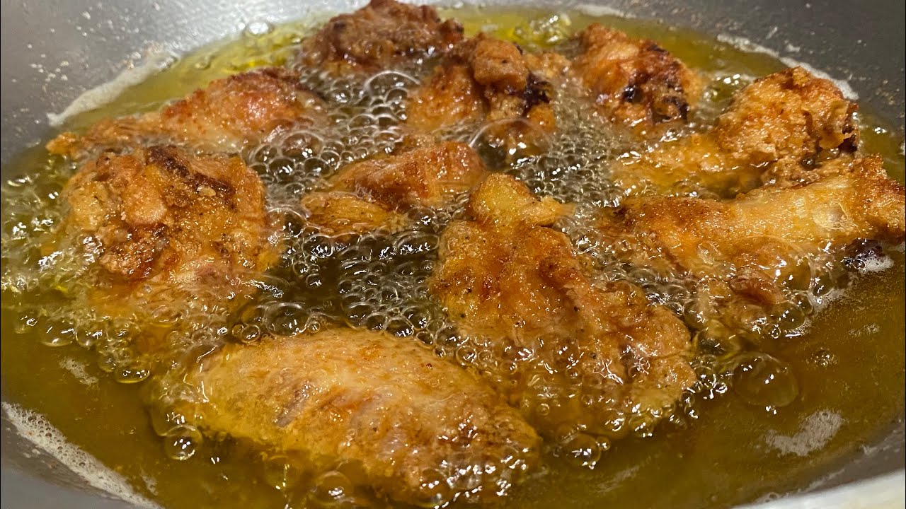 SUPER CRISPY Juicy FRIED CHICKEN Wings & Thighs/ Parang CHICHARON SA