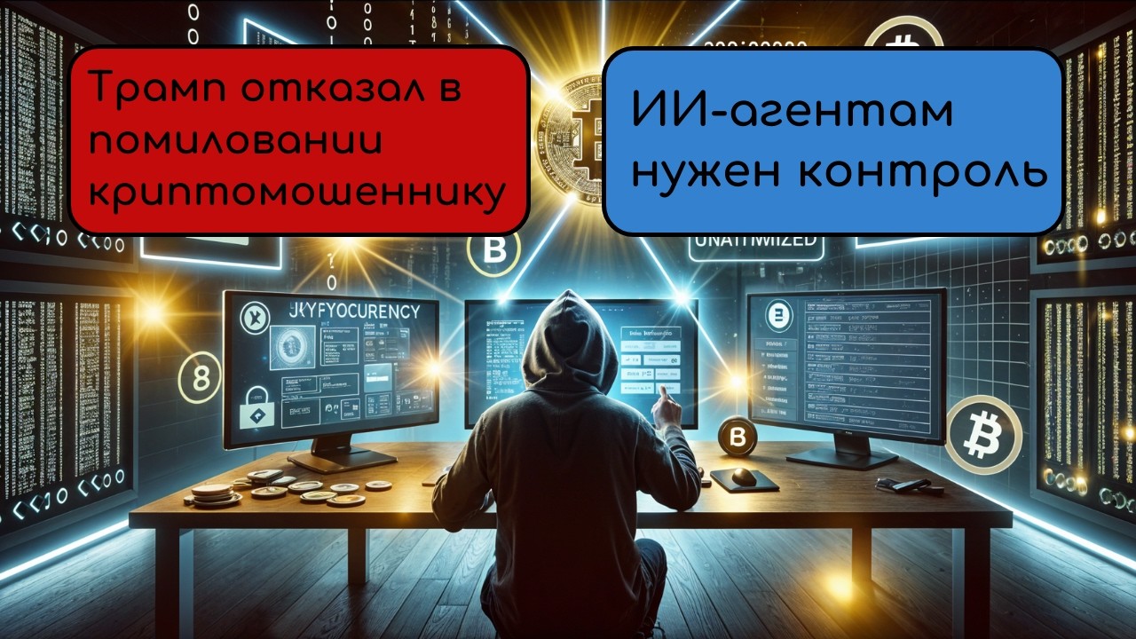 Трамп отказал в помиловании криптомошеннику / Контроль ИИ-агентов / Ethereum начала стейкинг средств