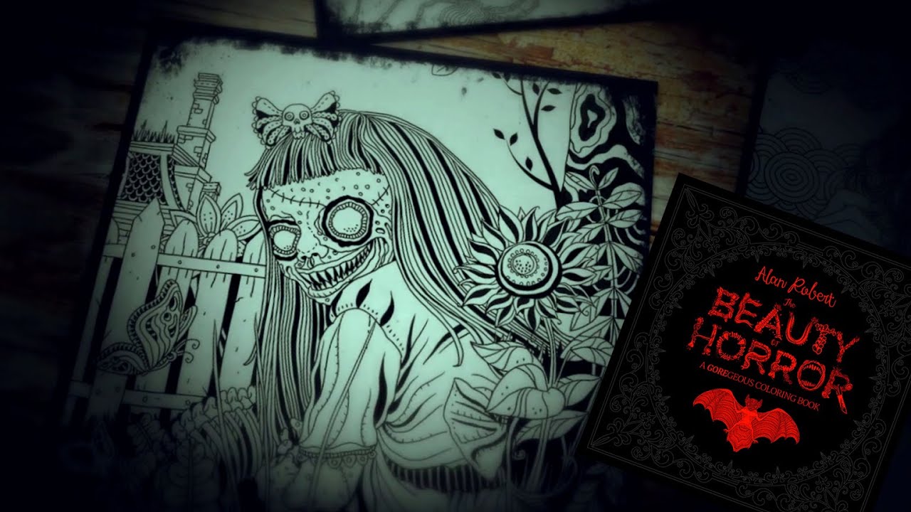 The Beauty Of Horror A Goregeous Coloring Book Youtube