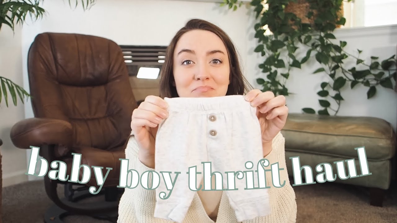 Huge Baby Thrift Haul | neutral baby boy clothes