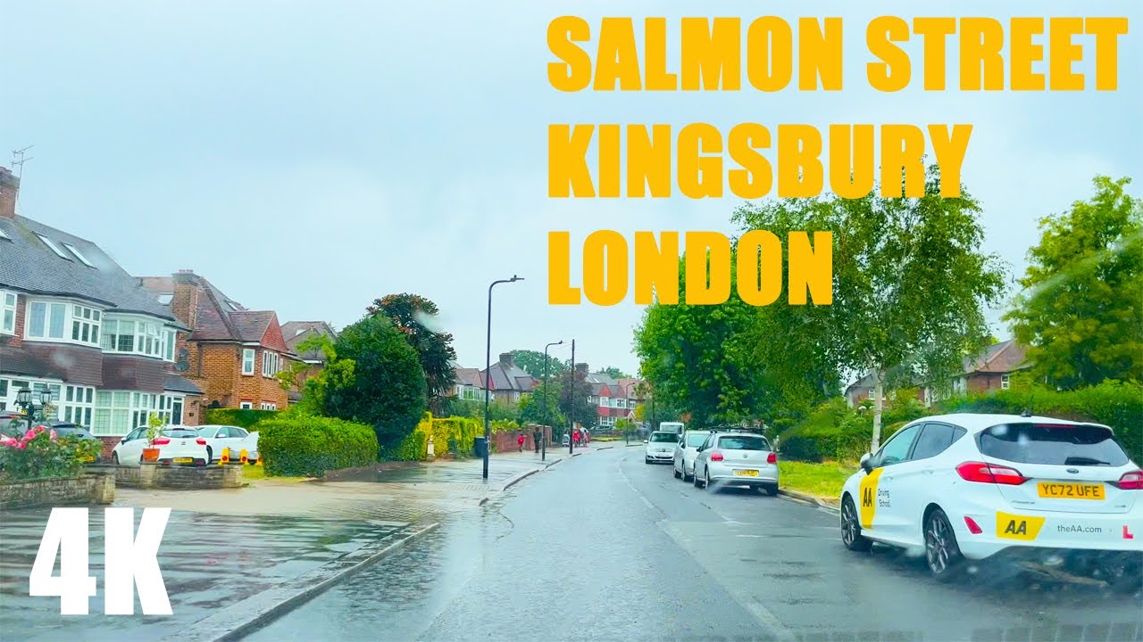Kingsbury, London Afternoon drive 4K HD Drive in North West London Rainy Day YouTube