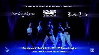 [KPOP IN PUBLIC: SCHOOL PERFORMANCE] LE SSERAFIM + SEVENTEEN + Purple Kiss Medley | RICE Crew
