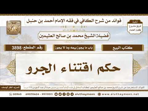 [3898] حكم اقتناء الجرو - تعليقات على الكافي لابن عثيمين
